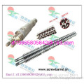 Double Twin Conical Screw Barrel For Machine 